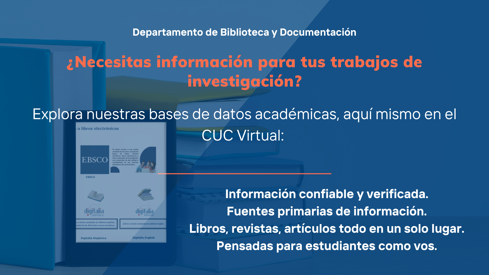 Departamento de Biblioteca y Documentación 